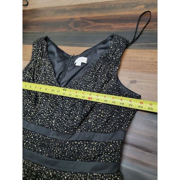 Jessica Simpson Shiny Midi Dress Event Sleeveless V Neck Back Zipper Size 18W - Picture 7 of 9